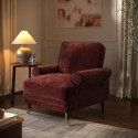 PHR002 Berry Brown Chenille Feather-Filled Armchair – Payton Heritage 