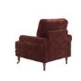 Berry Brown Chenille Feather-Filled Armchair – Payton Heritage 