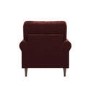 Berry Brown Chenille Feather-Filled Armchair – Payton Heritage 
