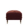 Berry Brown Chenille Feather-Filled Footstool – Payton Heritage 