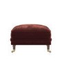 Berry Brown Chenille Feather-Filled Footstool – Payton Heritage 