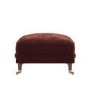 Berry Brown Chenille Feather-Filled Footstool – Payton Heritage 