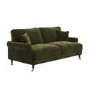 Forest Green Chenille Feather-Filled 3-Seater Sofa – Payton Heritage 