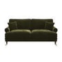 Forest Green Chenille Feather-Filled 3-Seater Sofa – Payton Heritage 