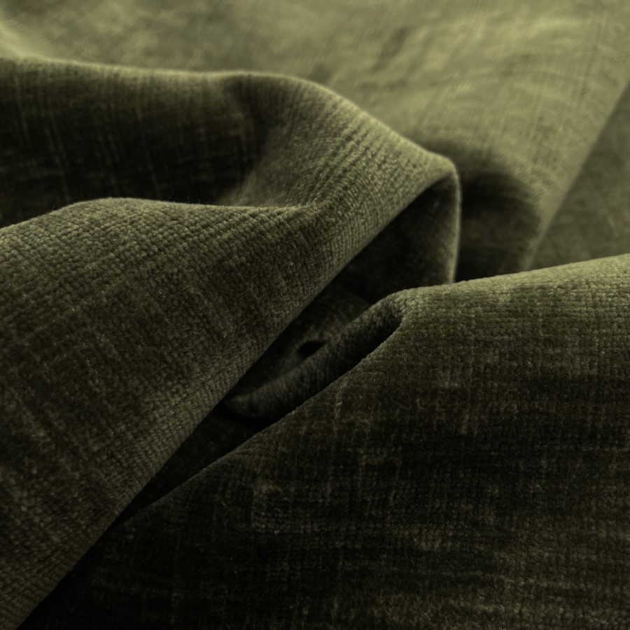 Forest Green Chenille Feather-Filled 3-Seater Sofa – Payton Heritage 