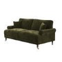 Forest Green Chenille Feather-Filled 3-Seater Sofa – Payton Heritage 