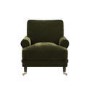 Forest Green Chenille Feather-Filled Armchair – Payton Heritage 