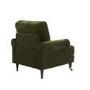 Forest Green Chenille Feather-Filled Armchair – Payton Heritage 