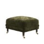 Forest Green Chenille Feather-Filled Footstool – Payton Heritage 