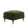 Forest Green Chenille Feather-Filled Footstool – Payton Heritage 
