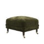 Forest Green Chenille Feather-Filled Footstool – Payton Heritage 
