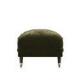 Forest Green Chenille Feather-Filled Footstool – Payton Heritage 