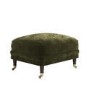 Forest Green Chenille Feather-Filled Footstool – Payton Heritage 