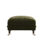 Forest Green Chenille Feather-Filled Footstool – Payton Heritage 