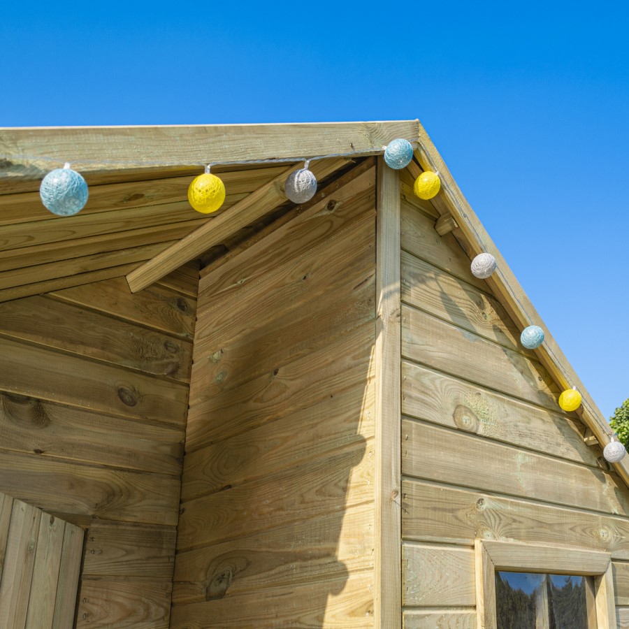 Rowlinson Wooden Highview Hideaway Playhouse - 251cm x 201cm