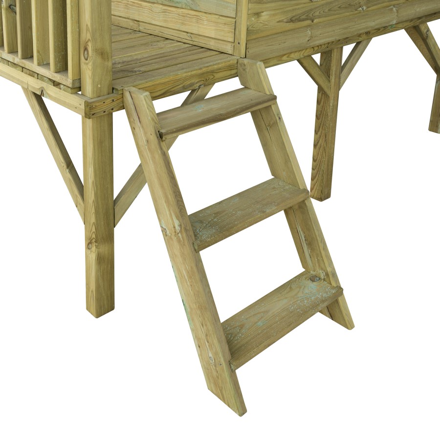 Rowlinson Wooden Highview Hideaway Playhouse - 251cm x 201cm
