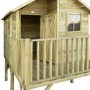 Rowlinson Wooden Highview Hideaway Playhouse - 251cm x 201cm