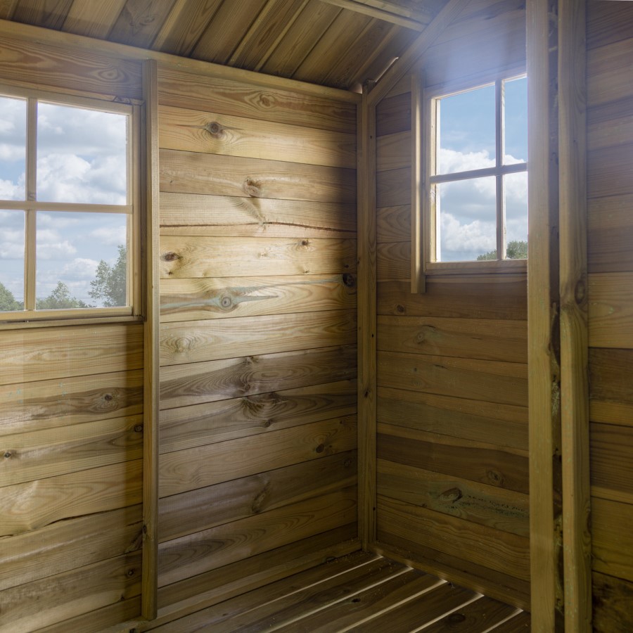 Rowlinson Wooden Highview Hideaway Playhouse - 251cm x 201cm