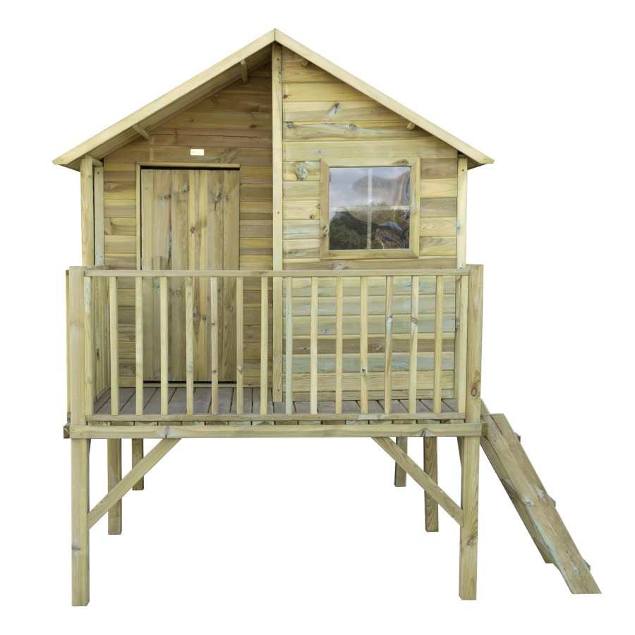 Rowlinson Wooden Highview Hideaway Playhouse - 251cm x 201cm