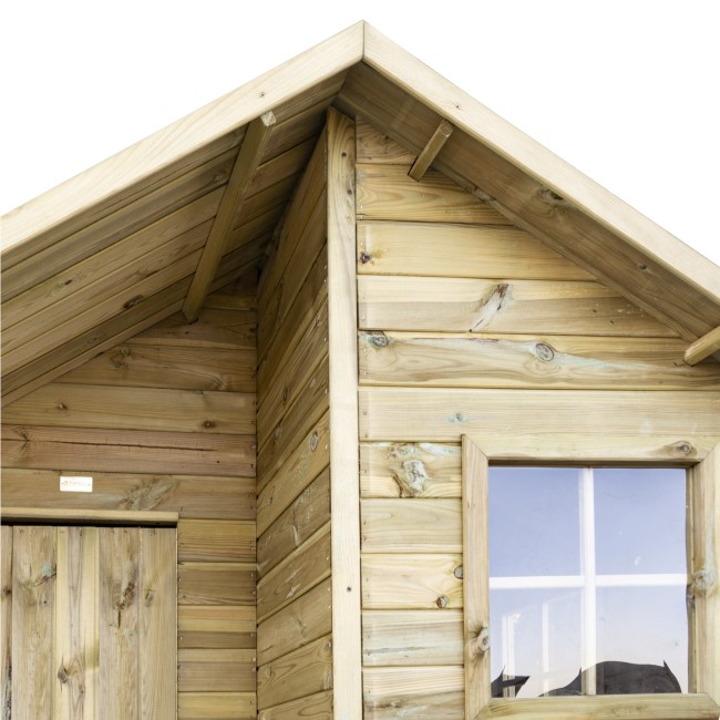 Rowlinson Wooden Highview Hideaway Playhouse - 251cm x 201cm 