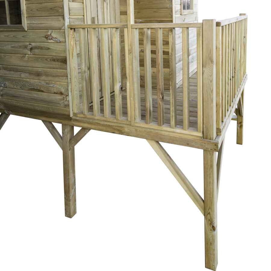 Rowlinson Wooden Highview Hideaway Playhouse - 251cm x 201cm