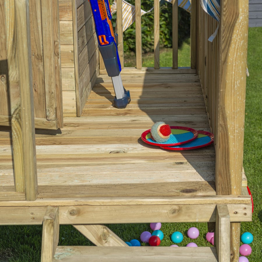 Rowlinson Wooden Highview Hideaway Playhouse - 251cm x 201cm