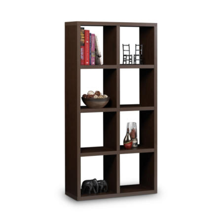 Julian Bowen  Picasso 8 Cube Bookcase In Mahogany