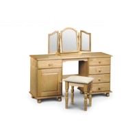 Julian Bowen Pickwick Double Pedestal Dressing Table