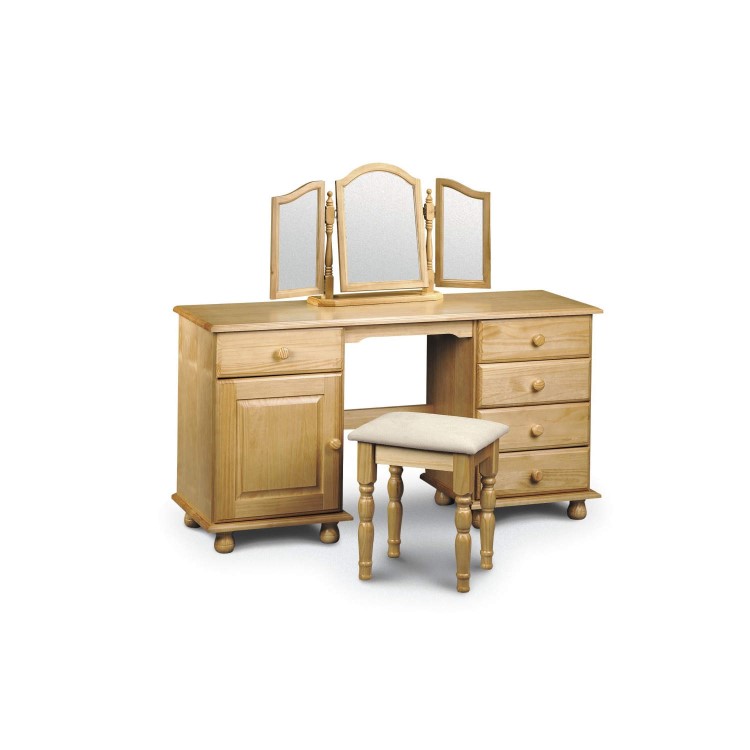 Julian Bowen Pickwick Double Pedestal Dressing Table