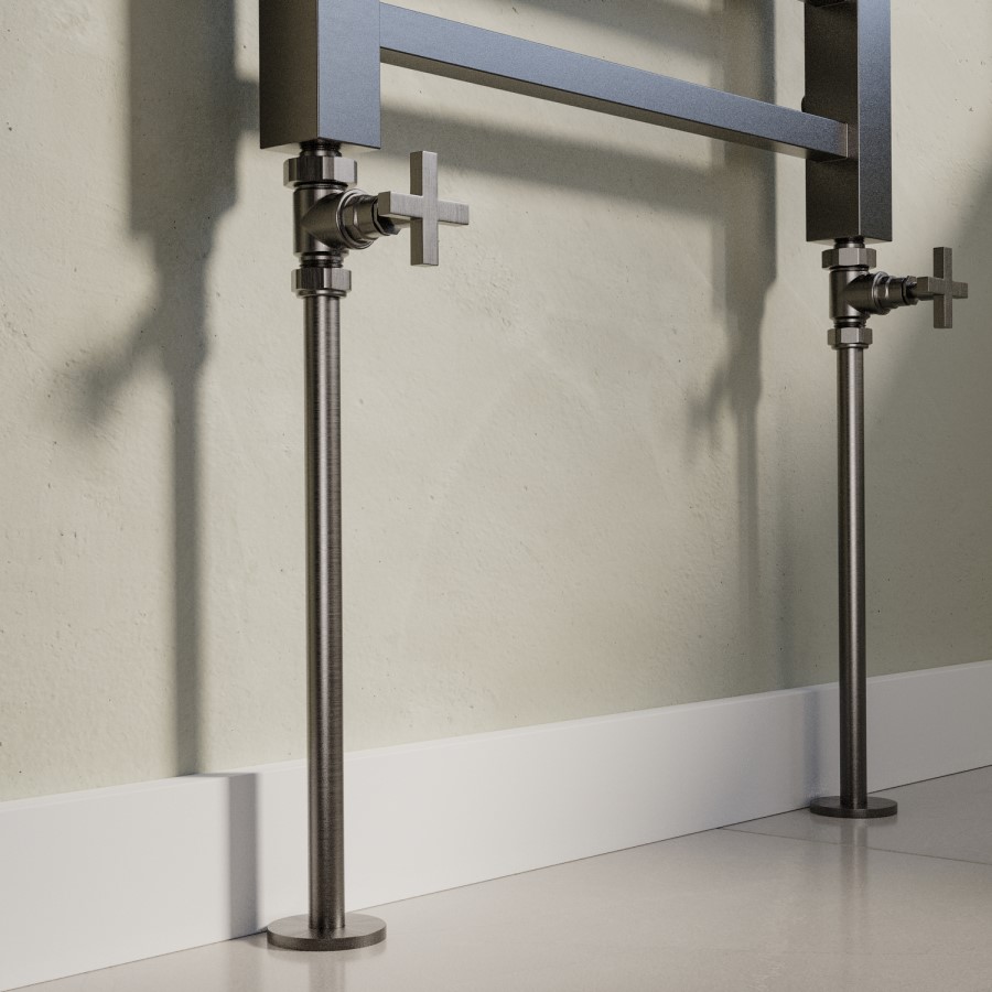 Gunmetal Grey Radiator Pipe Covers 300mm