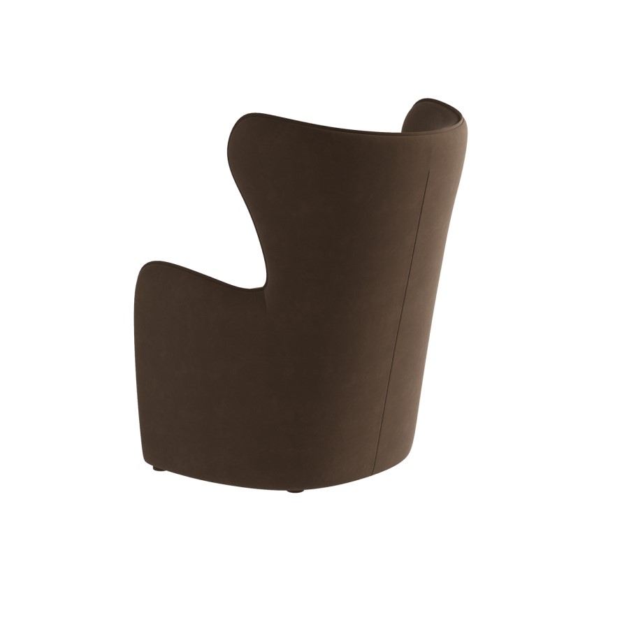 Paloma Armchair in Brown Velvet