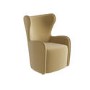 Yellow Chenille Highback Accent Chair - Paloma 