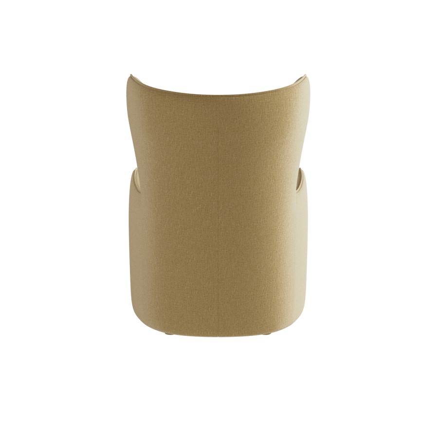 Yellow Chenille Highback Accent Chair - Paloma 