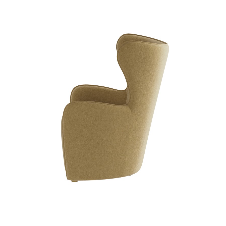 Paloma Armchair in Yellow Chenille