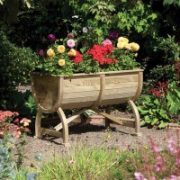 Rowlinson Marberry Barrel Garden Planter