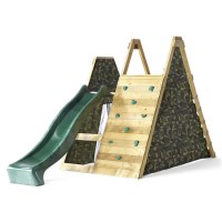 Plum Wooden Climbing Pyamid Frame