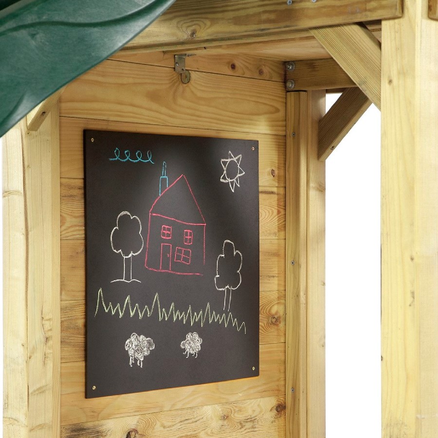 Plum Wooden Lookout Tower with Swings