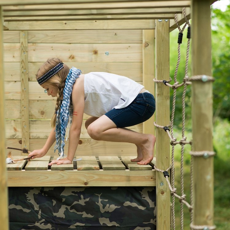 Plum Wooden Climbing Cube