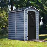 Palram Skylight Plastic Shed - 4x6ft - Rowlinson Deco Apex