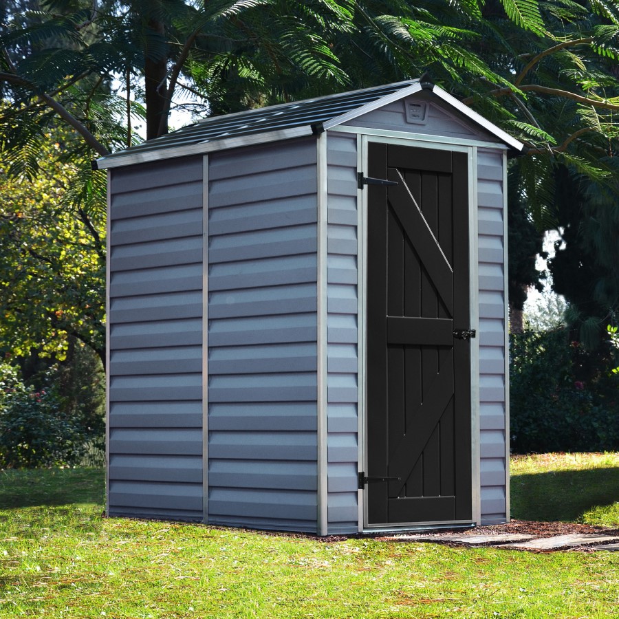 Palram Skylight Plastic Shed - 4x6ft - Rowlinson Deco Apex