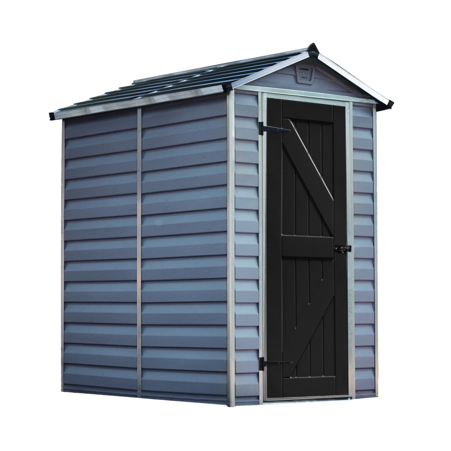 Palram Skylight Plastic Shed - 4x6ft - Rowlinson Deco Apex