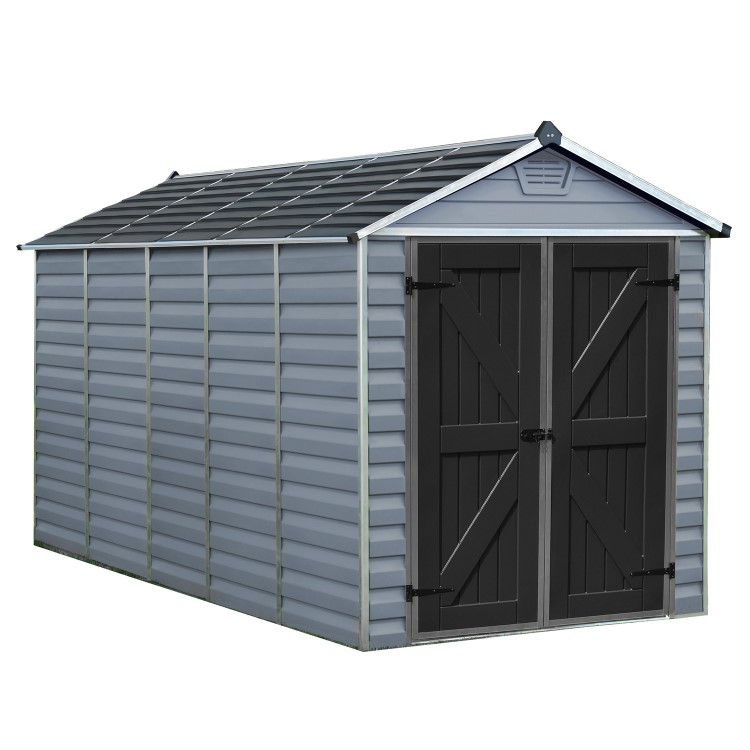 Rowlinson Palram Skylight Deco Apex Shed 6 x 12ft