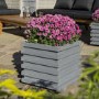 Rowlinson Sorrento Grey Square Garden Planter