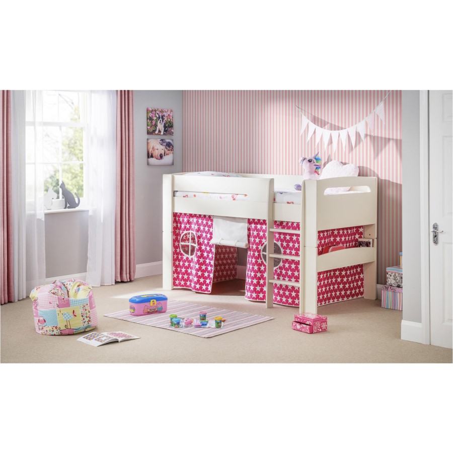 GRADE A1 - Julian Bowen Pluto Mid Sleeper in Stone White