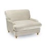 GRADE A2 - Plumpton Beige Velvet Armchair - LPD