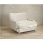 GRADE A2 - Plumpton Beige Velvet Armchair - LPD