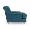Plumpton Blue Velvet Armchair - LPD