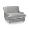 Plumpton Grey Velvet Armchair - LPD