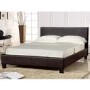 LPD Prado PLus Hydraulic Brown Leather Double Bed