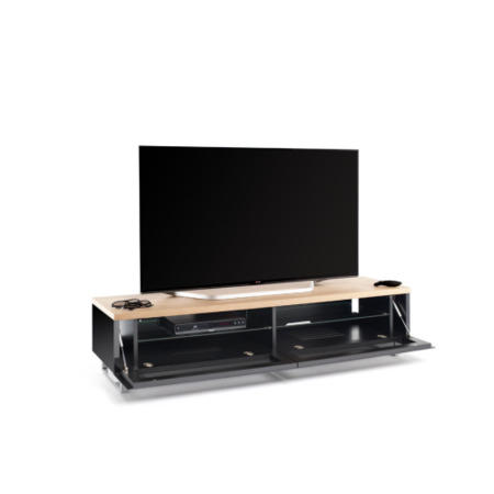 TechLink Panorama PM160LO Light Oak TV Cabinet - Up to 80 Inch